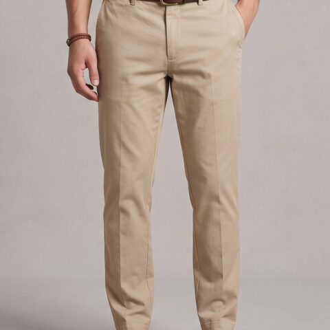 Beige Slim Chinos