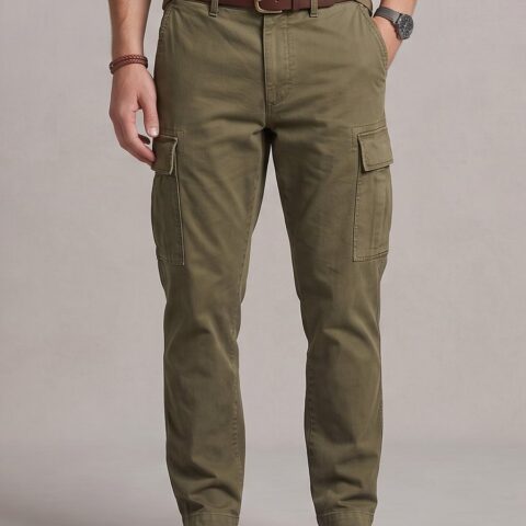 Olive Cargo Trousers